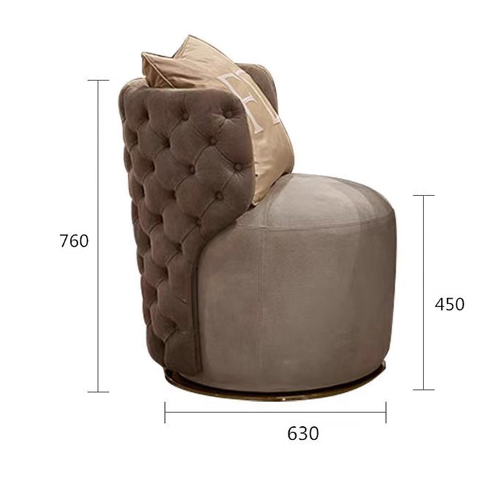 Bouclé Lounge Accent Chair Present Them