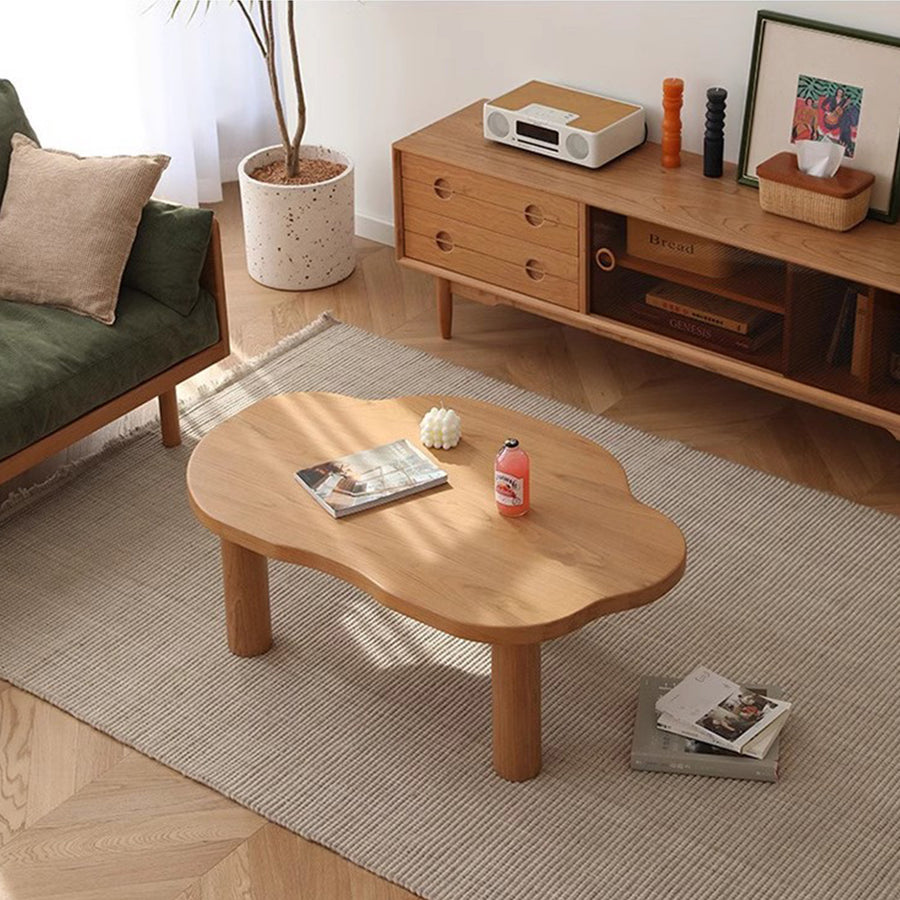MAS-1234 Masdio Cherry Wood Coffee Table Present Them