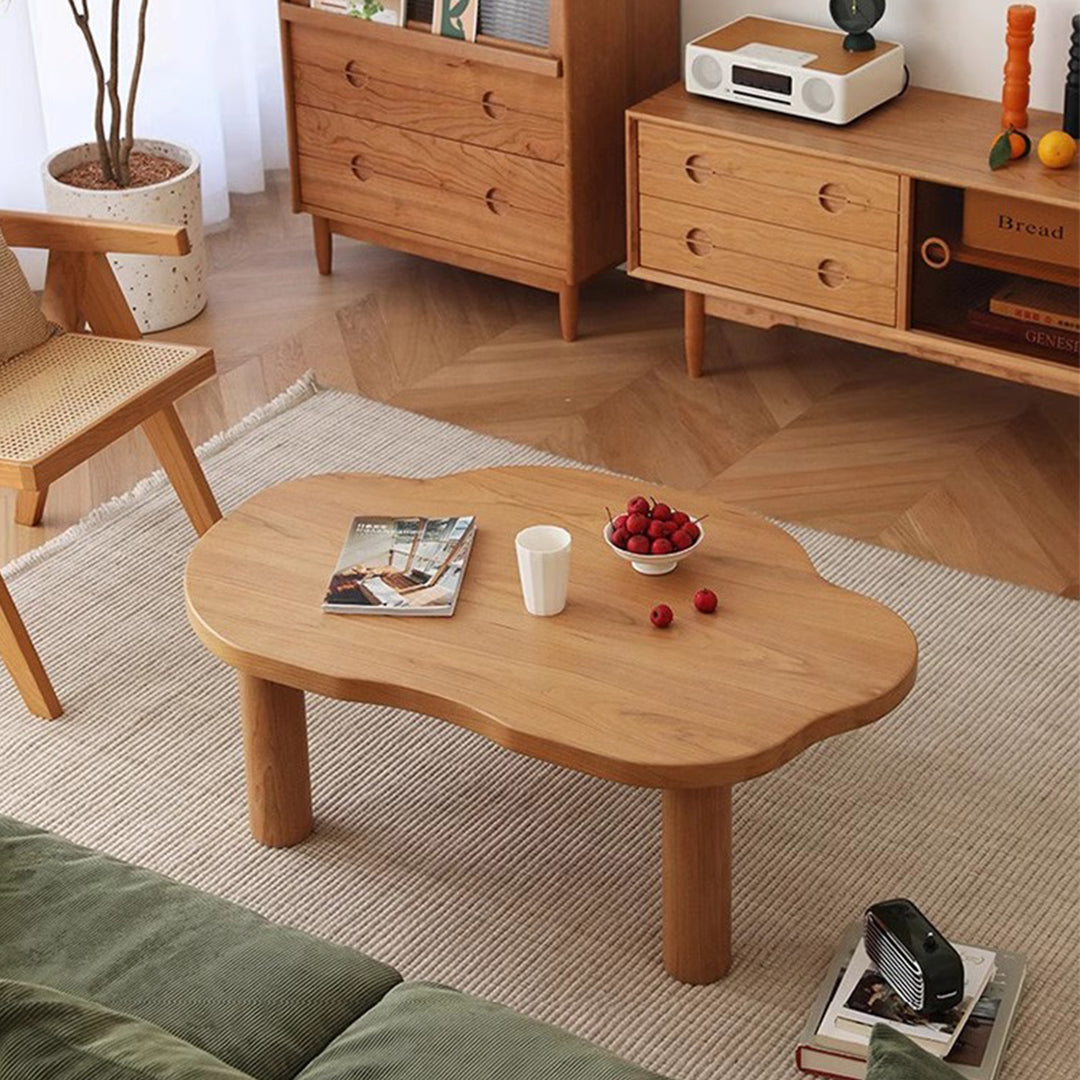 MAS-1234 Masdio Cherry Wood Coffee Table Present Them