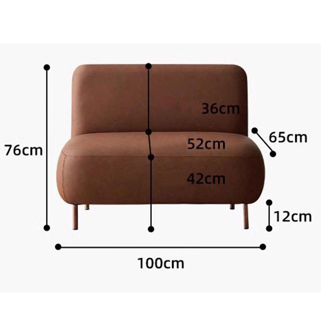 Chic Armless Loveseat Present Them