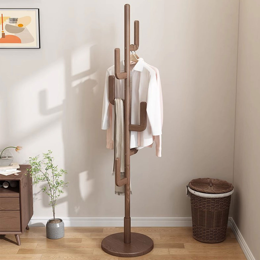 Chic Freestanding Wooden Coat Rack Present Them