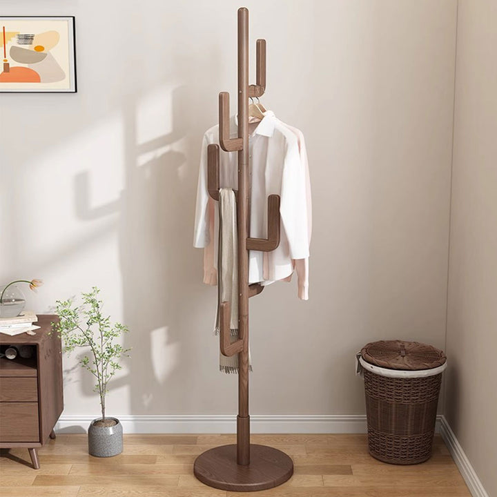 Chic Freestanding Wooden Coat Rack Present Them