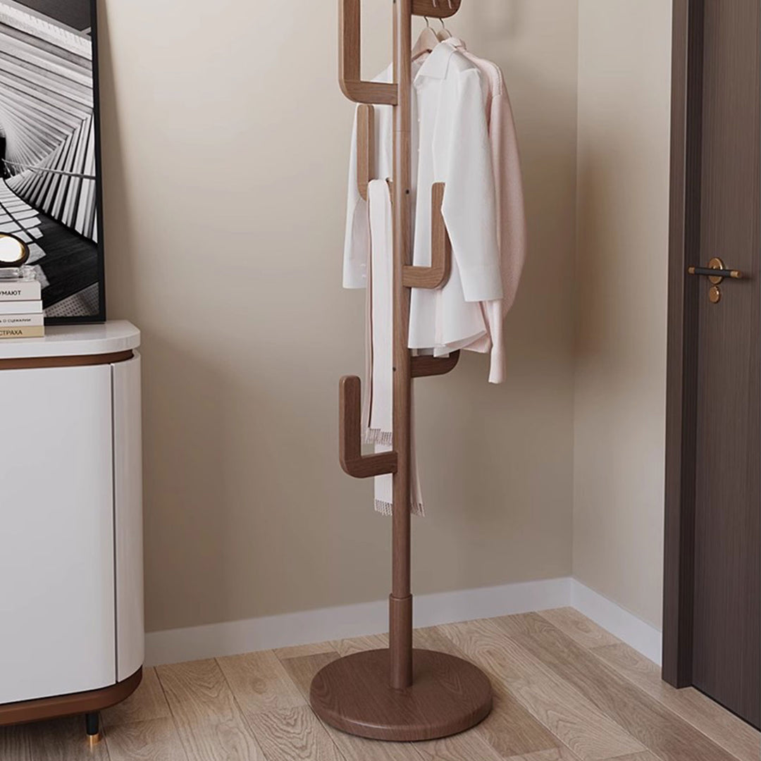 Chic Freestanding Wooden Coat Rack Present Them
