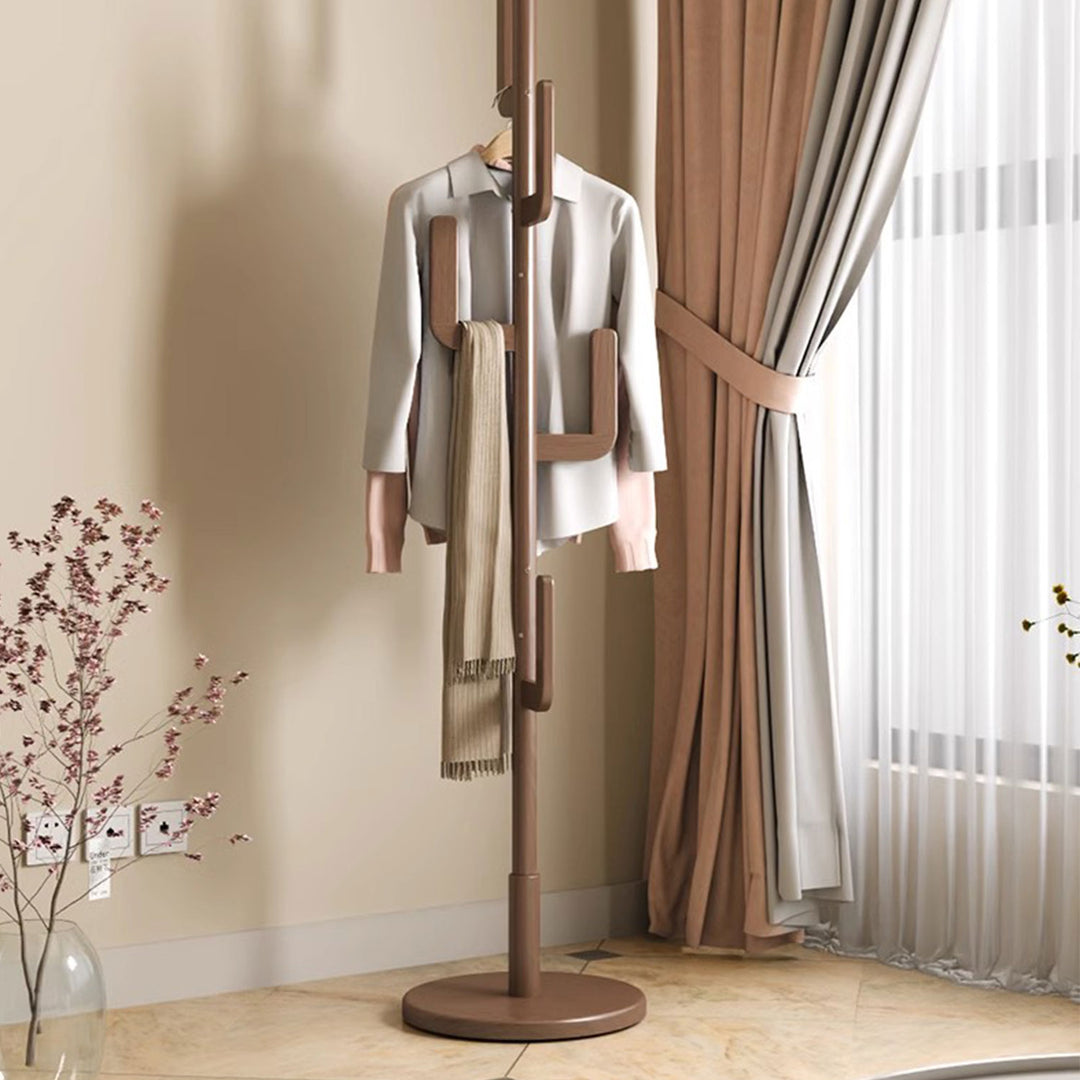 Chic Freestanding Wooden Coat Rack Present Them