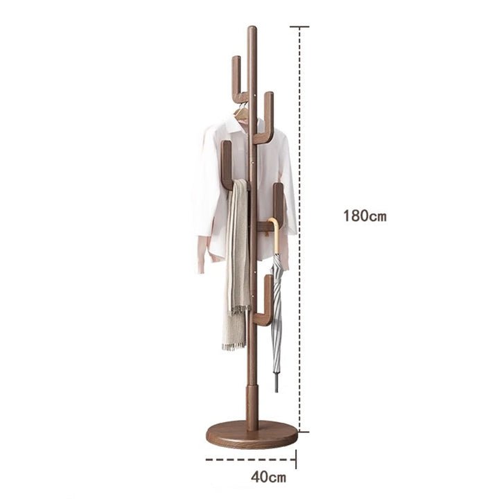 Chic Freestanding Wooden Coat Rack Present Them