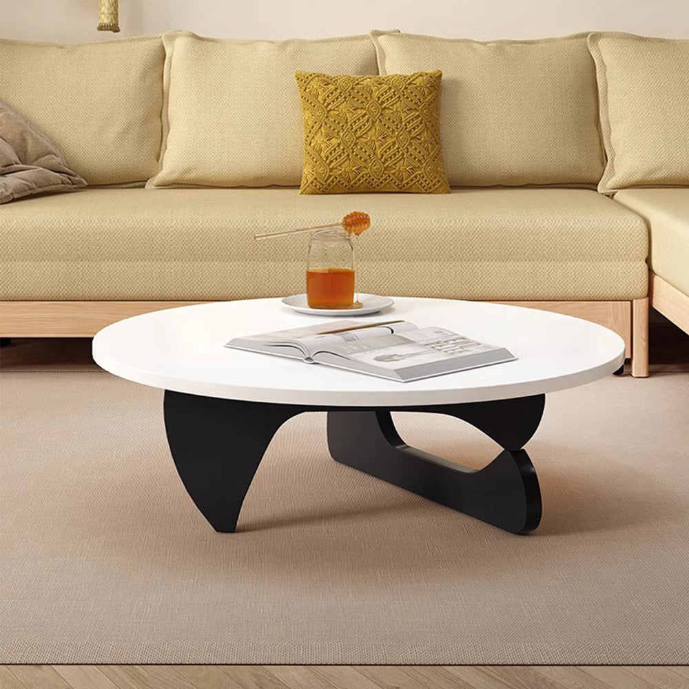 Circular Wooden Coffee Table Present Them