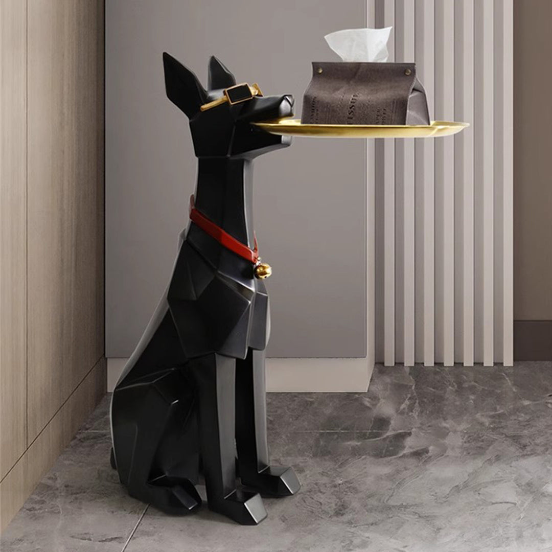 MAS-1253 Masdio Contemporary Dog-Shaped End Table Present Them