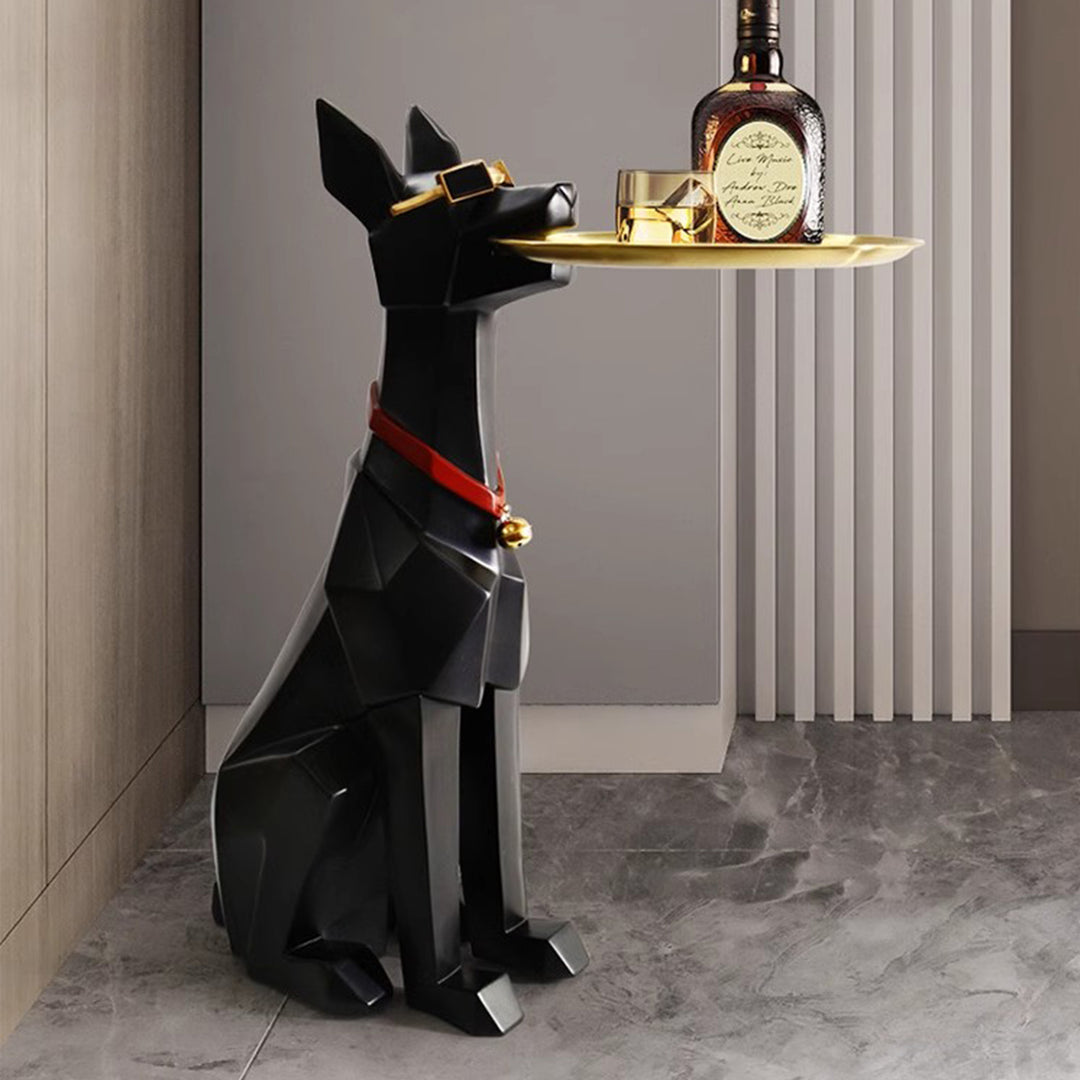 MAS-1253 Masdio Contemporary Dog-Shaped End Table Present Them