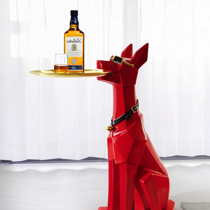 MAS-1253 Masdio Contemporary Dog-Shaped End Table Present Them