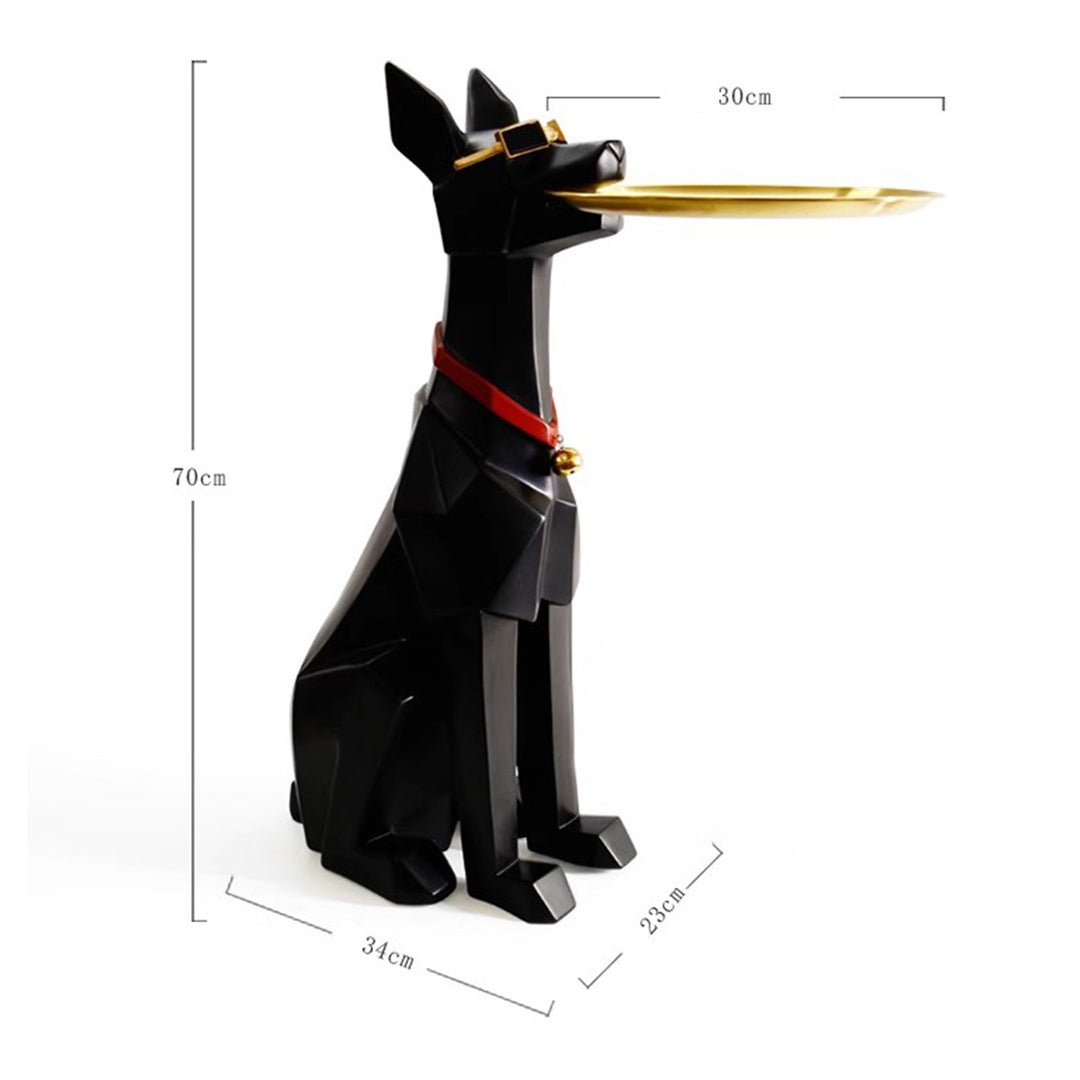 MAS-1253 Masdio Contemporary Dog-Shaped End Table Present Them