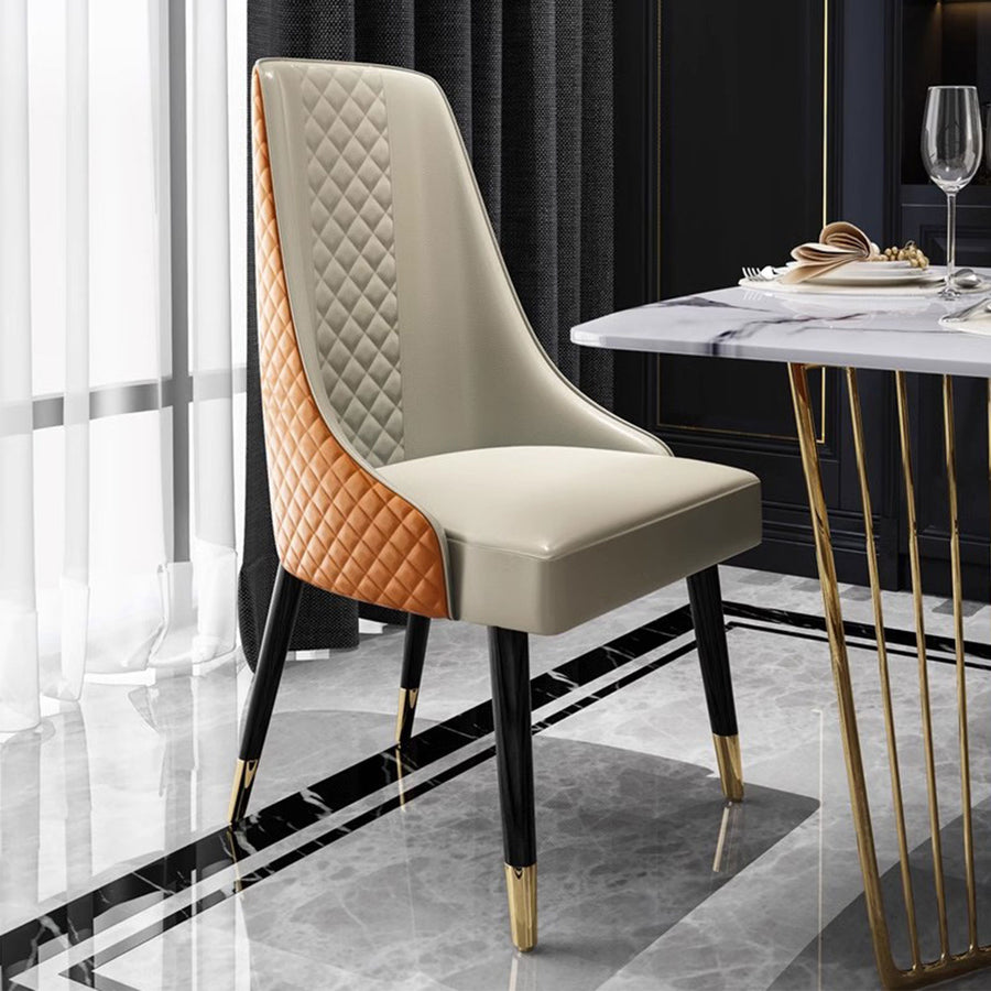 High Back Upholstered Dining Chair Present Them