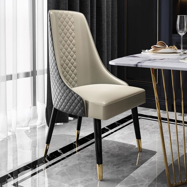 High Back Upholstered Dining Chair Present Them