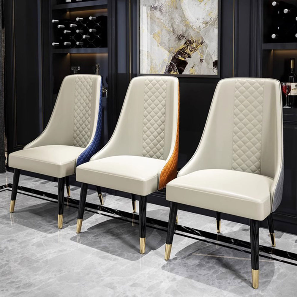 High Back Upholstered Dining Chair Present Them