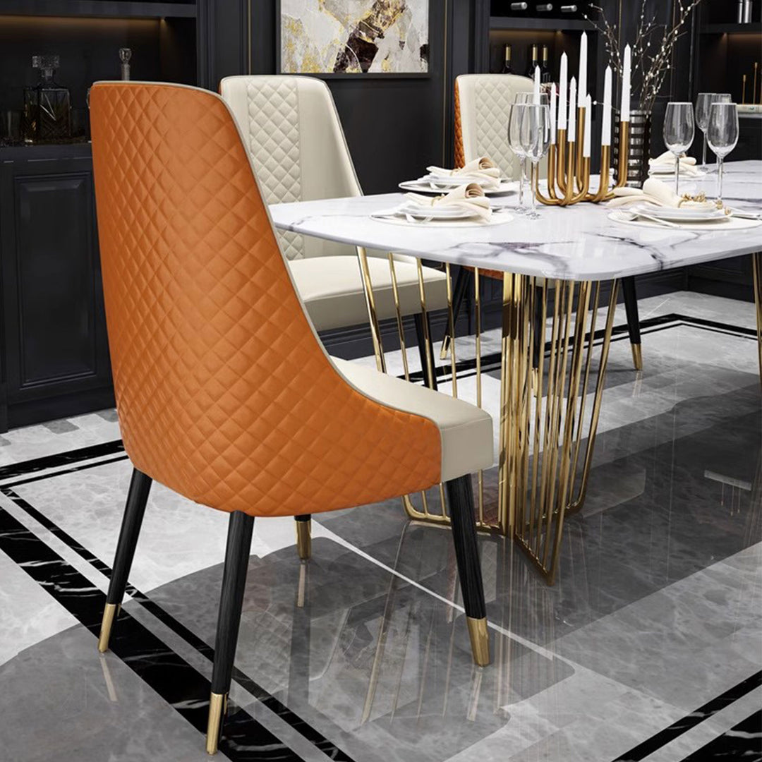 High Back Upholstered Dining Chair Present Them
