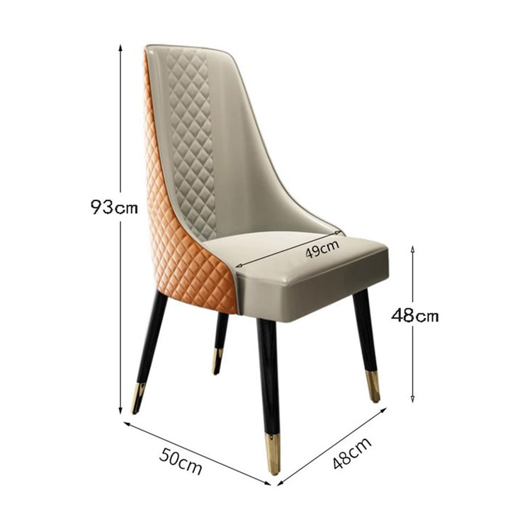 High Back Upholstered Dining Chair Present Them