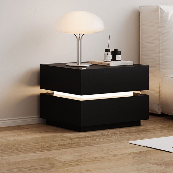 Contemporary LED Bedside Table Present Them
