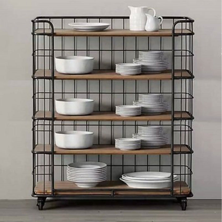 Contemporary Rustic Kitchen Bar Cart Present Them
