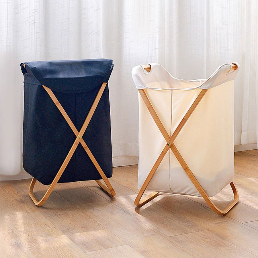 Eco-Friendly Bamboo Laundry Basket Present Them