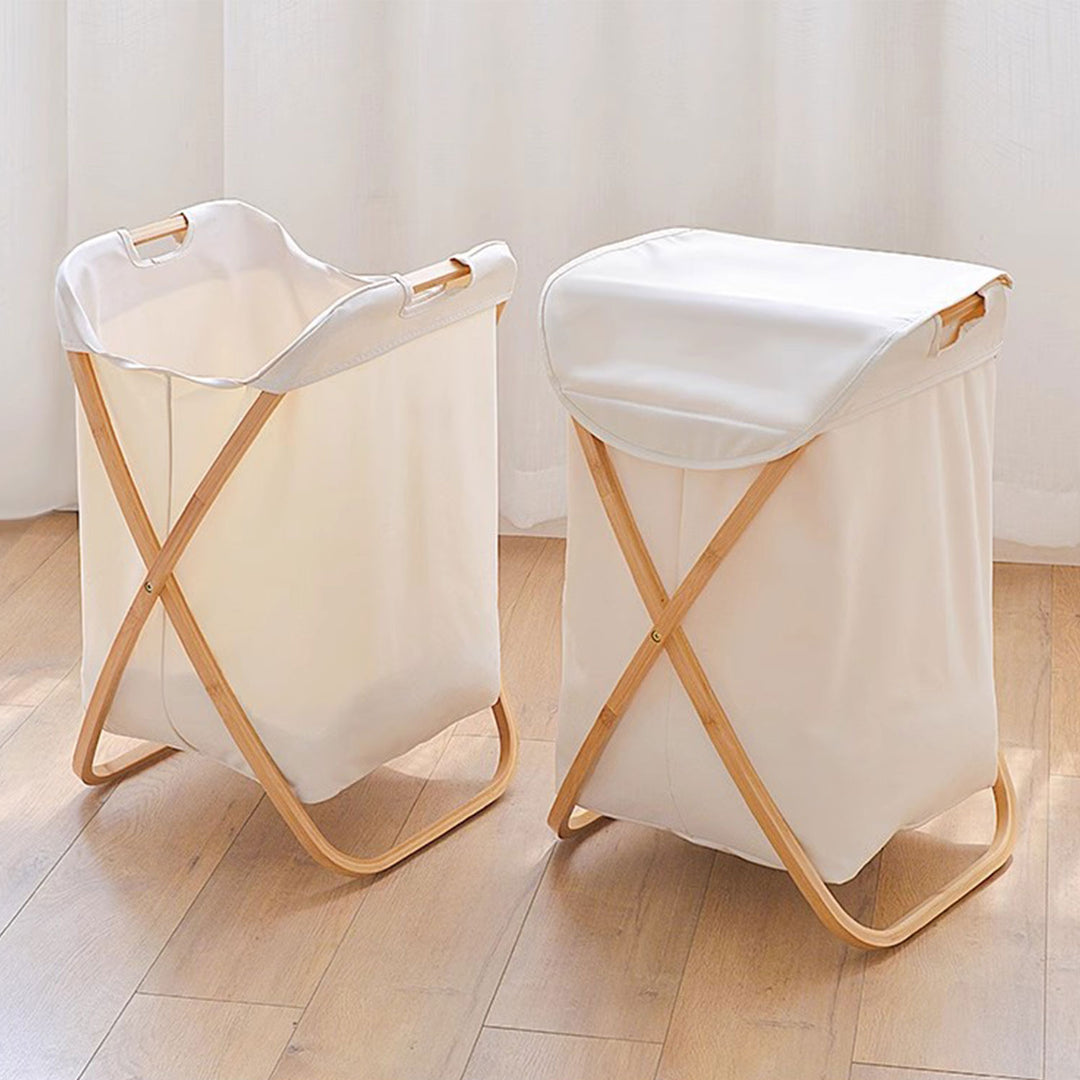Eco-Friendly Bamboo Laundry Basket Present Them