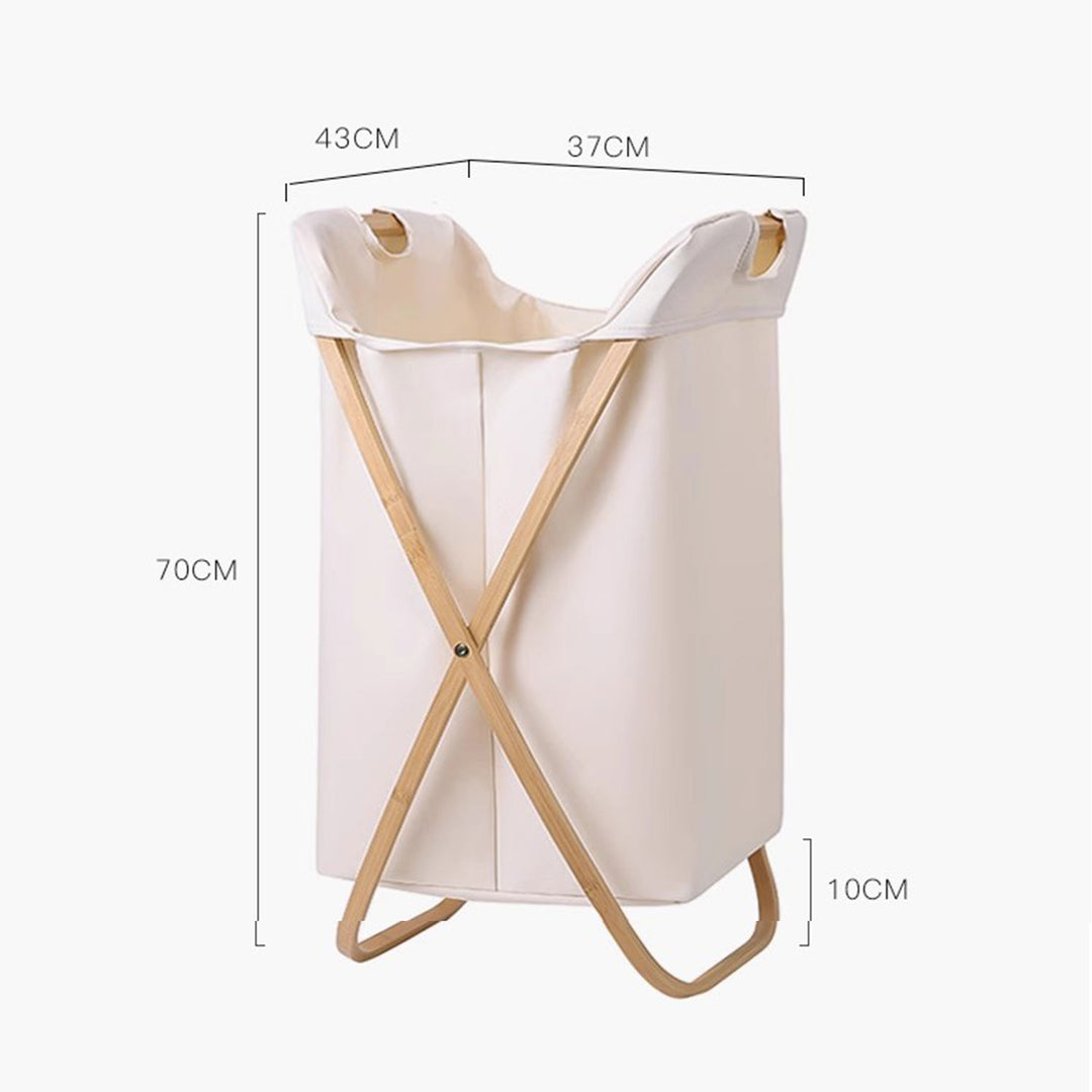 Eco-Friendly Bamboo Laundry Basket Present Them