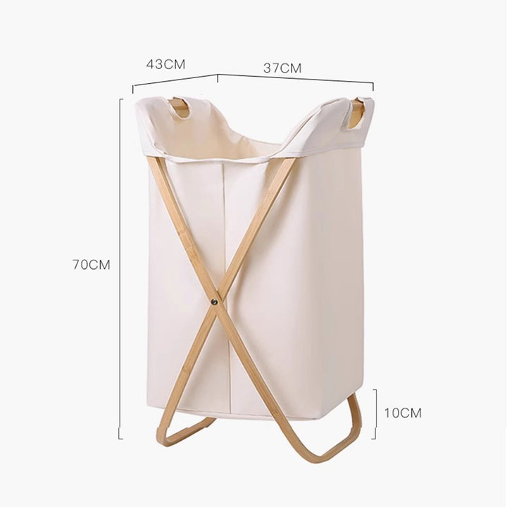 Eco-Friendly Bamboo Laundry Basket Present Them