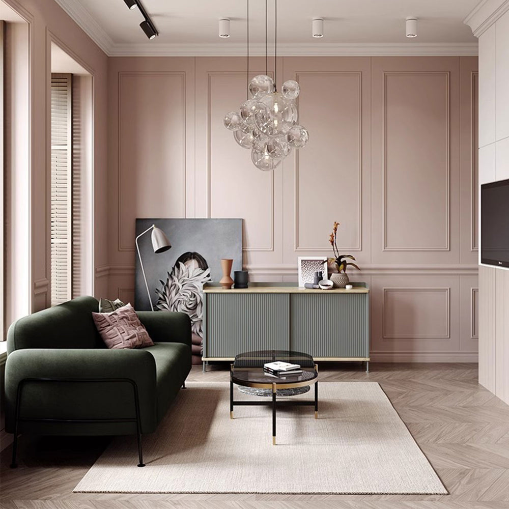 Elegant Round Arm Sofa Present Them