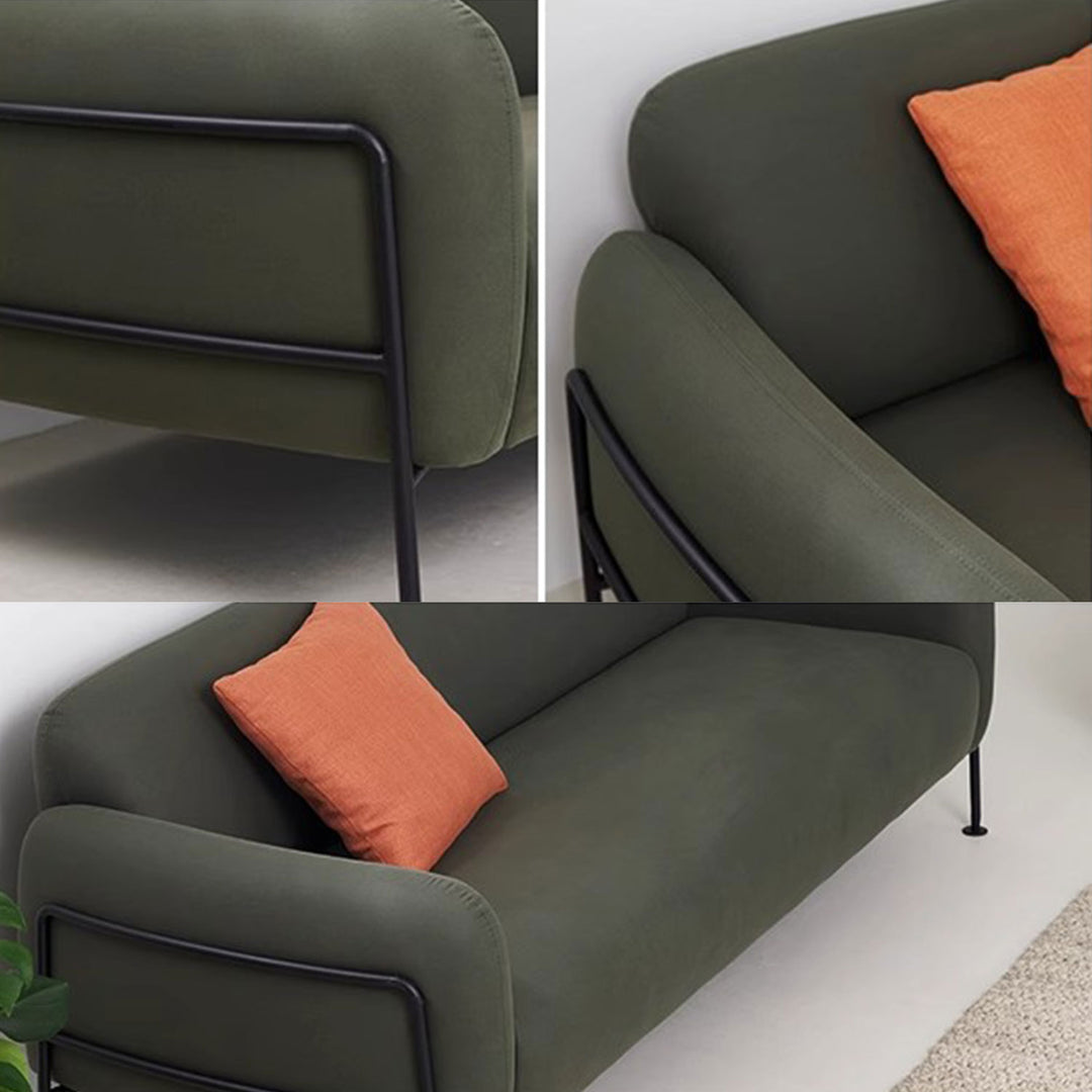 Elegant Round Arm Sofa Present Them