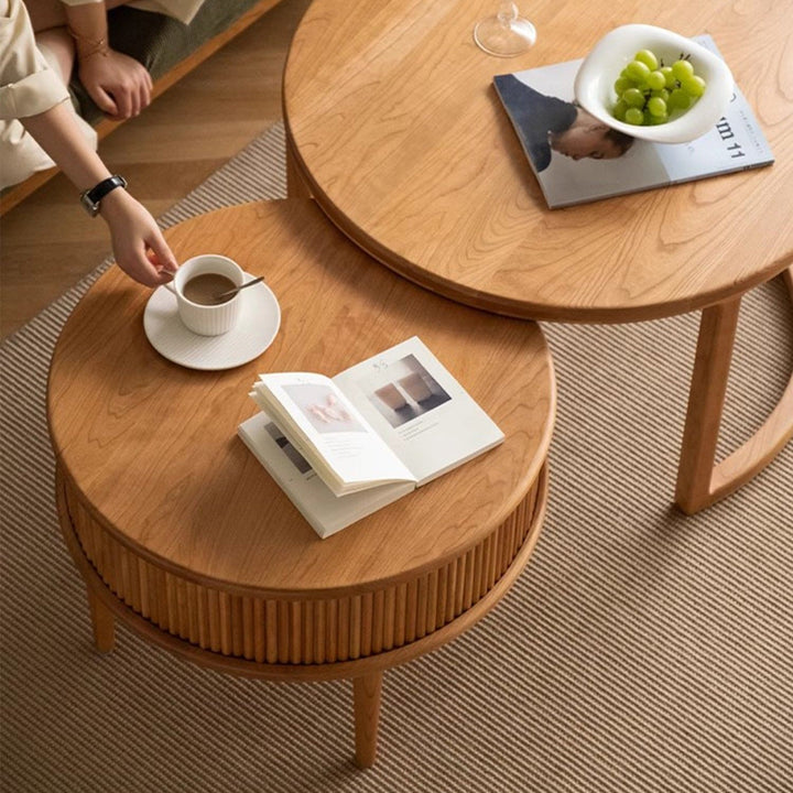 MAS-1231 Masdio Elegant Round Coffee Table Set Present Them