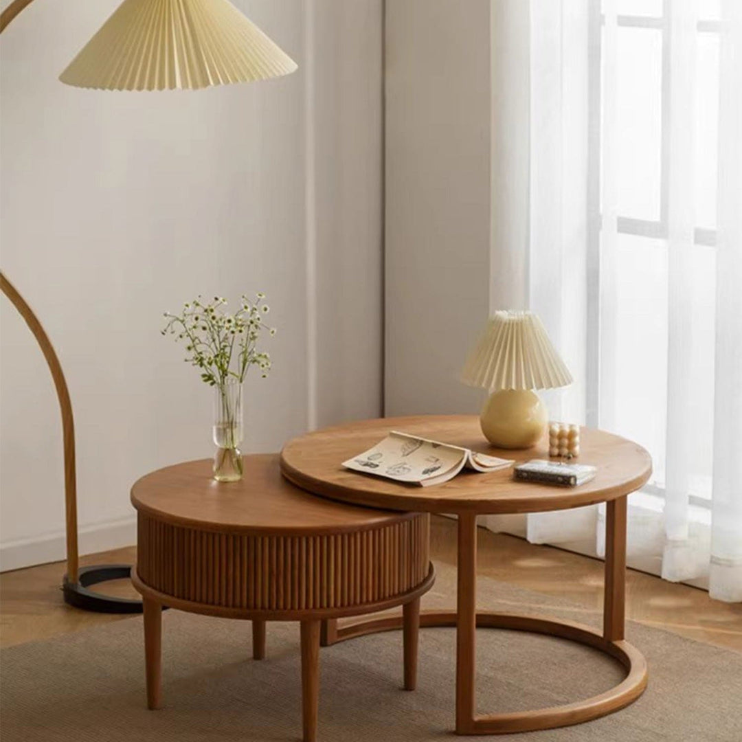 MAS-1231 Masdio Elegant Round Coffee Table Set Present Them