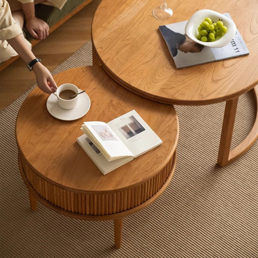 MAS-1231 Masdio Elegant Round Coffee Table Set Present Them