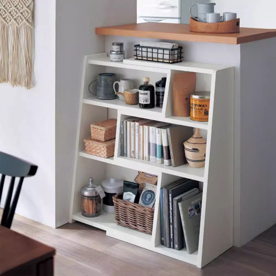 Expandable Wooden Bookshelf Present Them