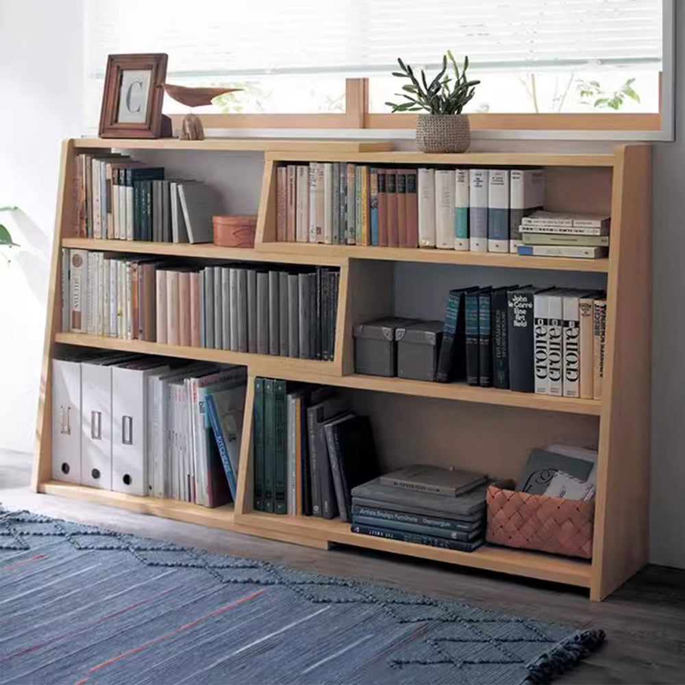 Expandable Wooden Bookshelf Present Them