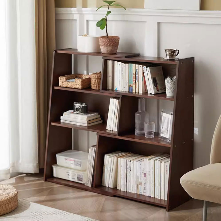 Expandable Wooden Bookshelf Present Them
