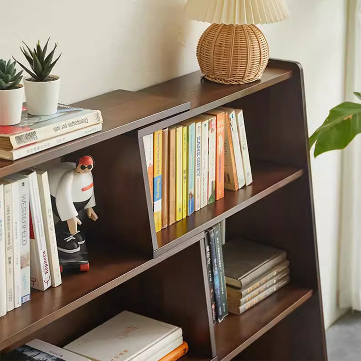 Expandable Wooden Bookshelf Present Them