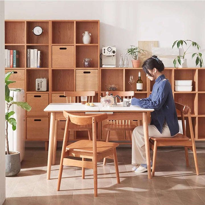 Extendable Solid Wood Dining Table Present Them