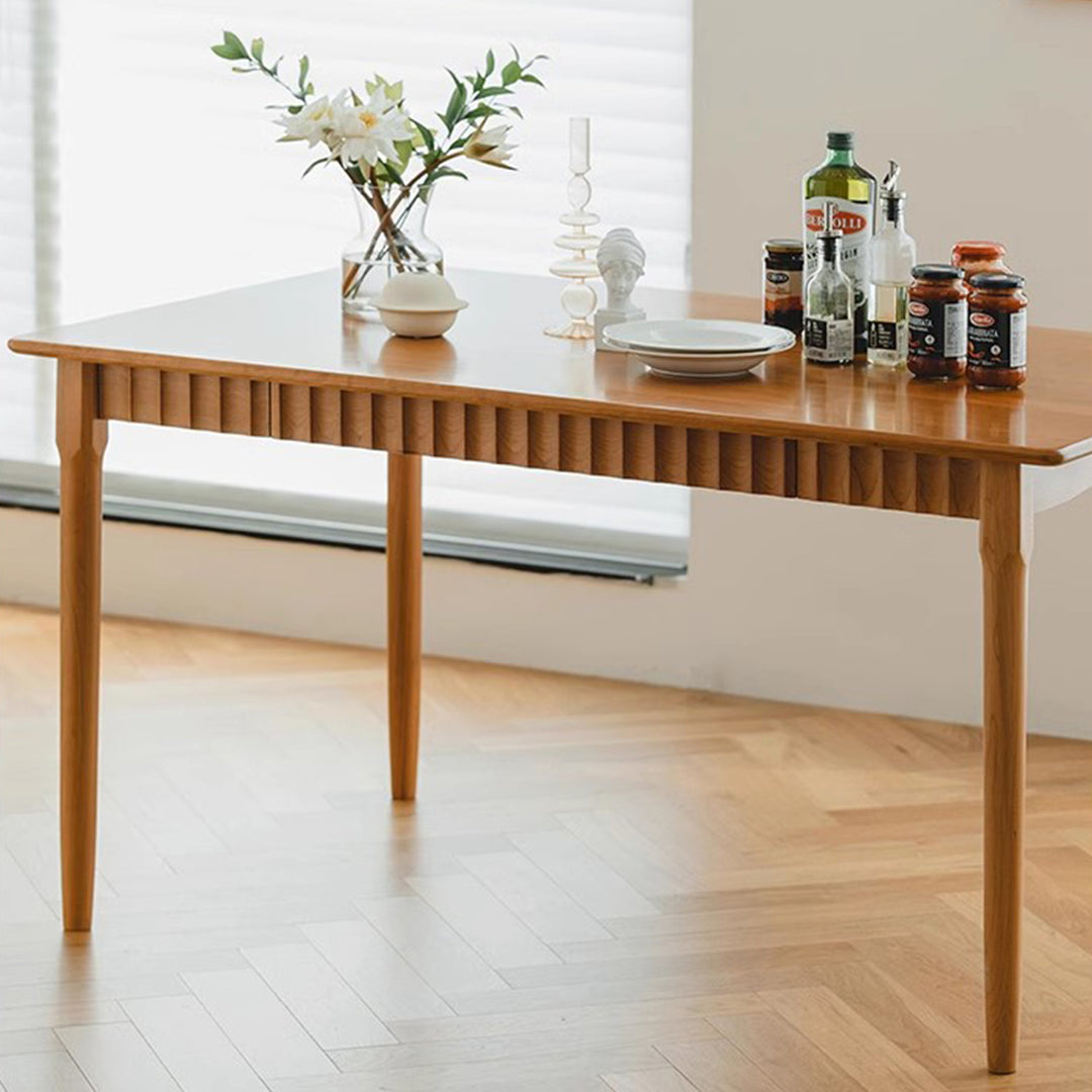 MAS-1303 Masdio Italian FAS Grade Cherry Wood Dining Table Masdio