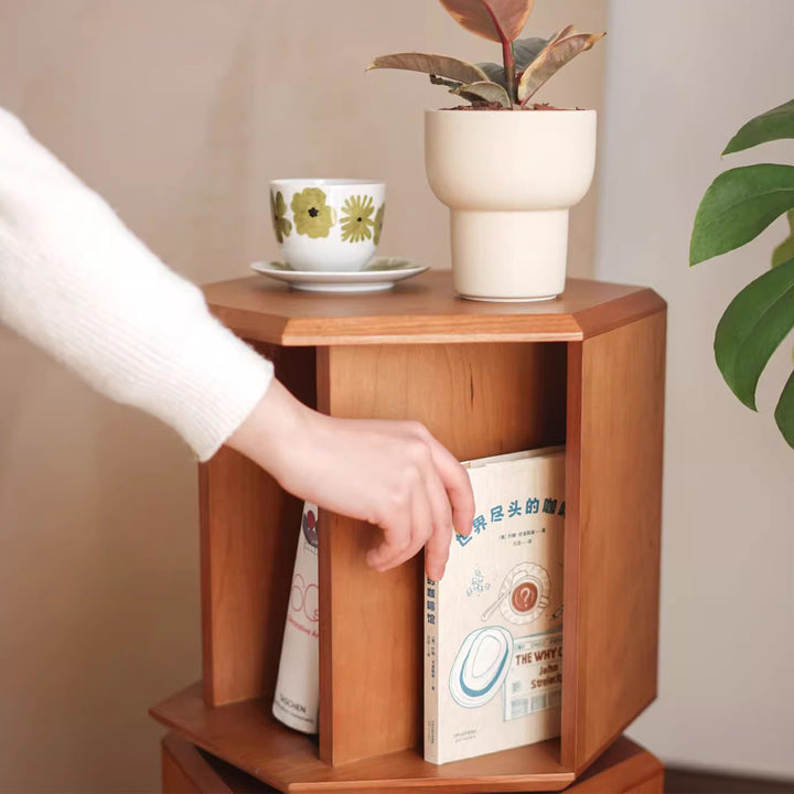 MAS-1270 Masdio Geometric Bookcase End Table Present Them