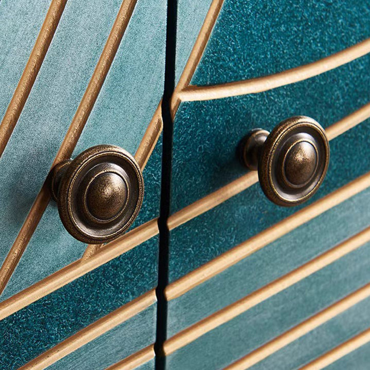 Geometric Wood Carving Sideboard Cabinet Present Them