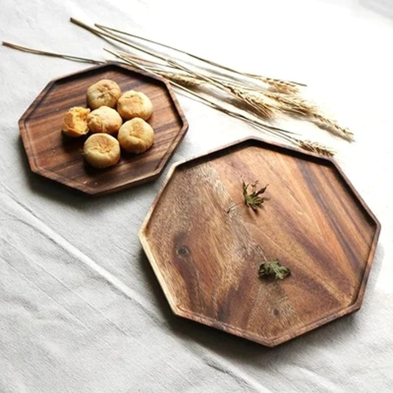 Geometry Acacia Wood Plate Masdio