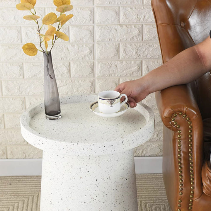 MAS-1397 Masdio Glitter Ceramic Tray Top End Table Masdio