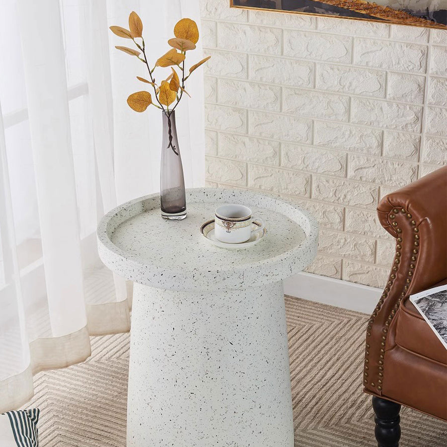 MAS-1397 Masdio Glitter Ceramic Tray Top End Table Masdio