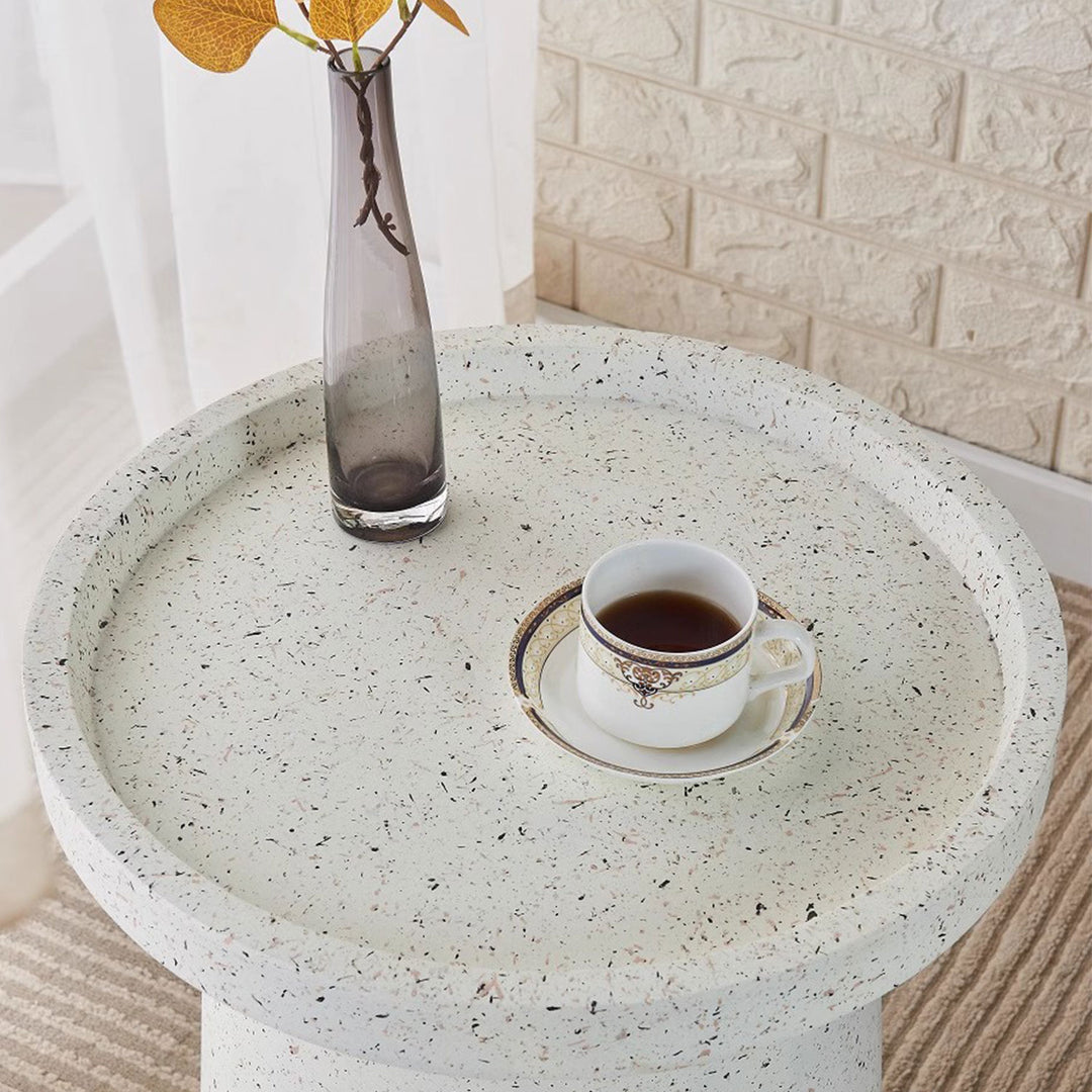 MAS-1397 Masdio Glitter Ceramic Tray Top End Table Masdio