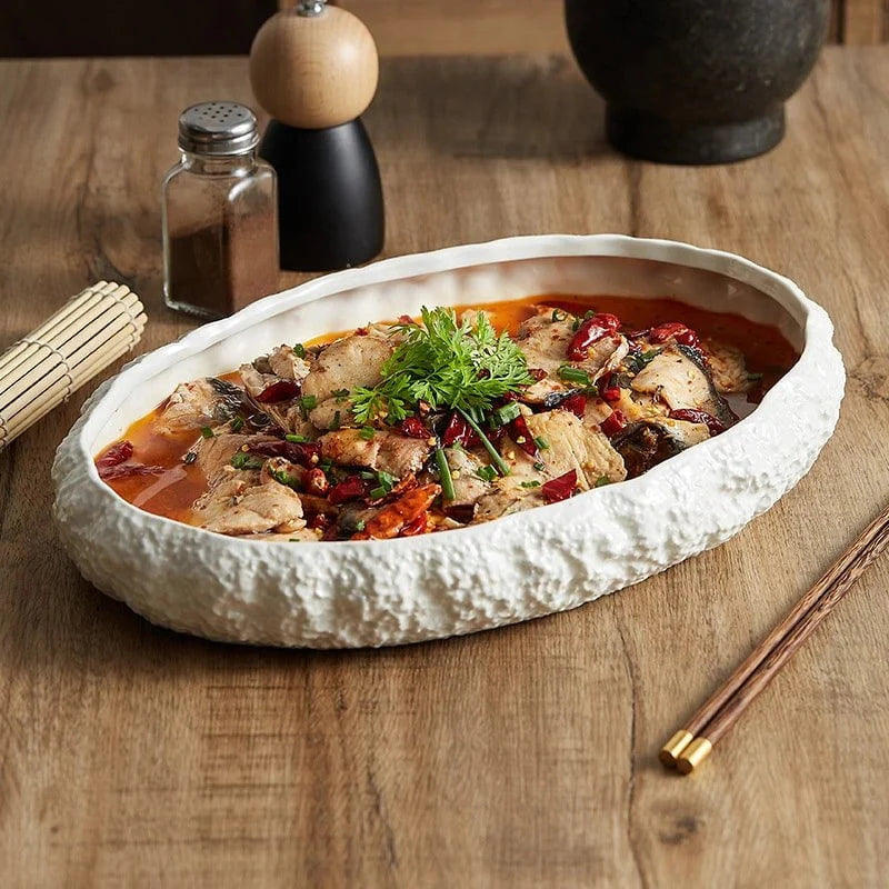 Grain Rock Platter Plate Collection Masdio