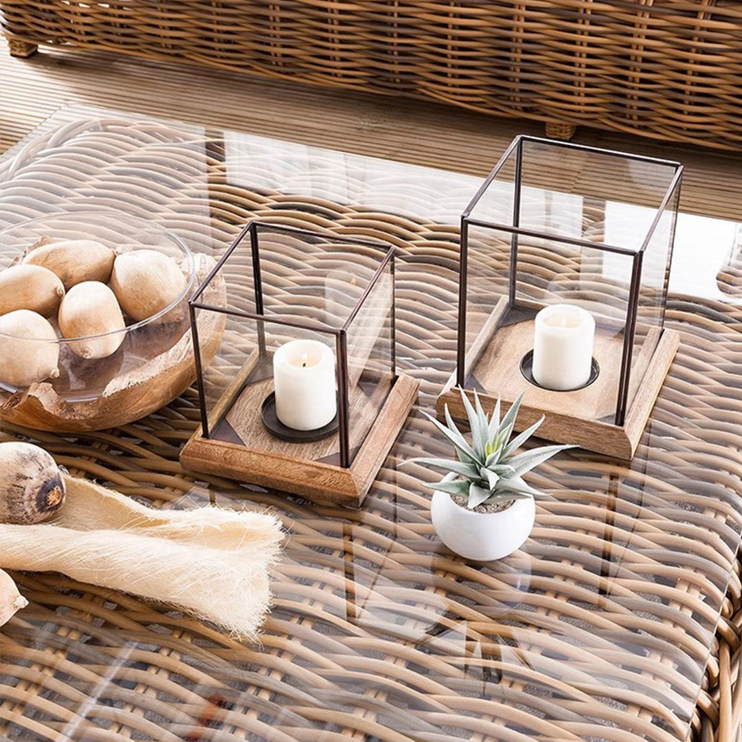 MAS-1402 Masdio Grenada Wicker Set with French White Seating Masdio
