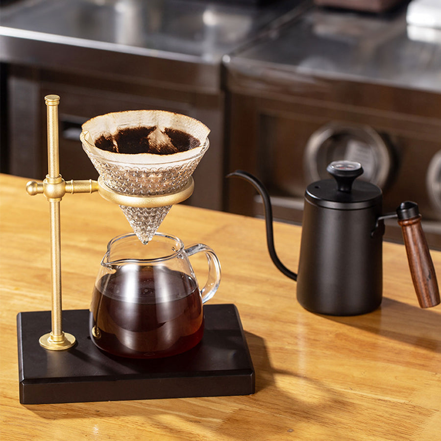Handcrafted Black Walnut Coffee Dripper Stand Present Them