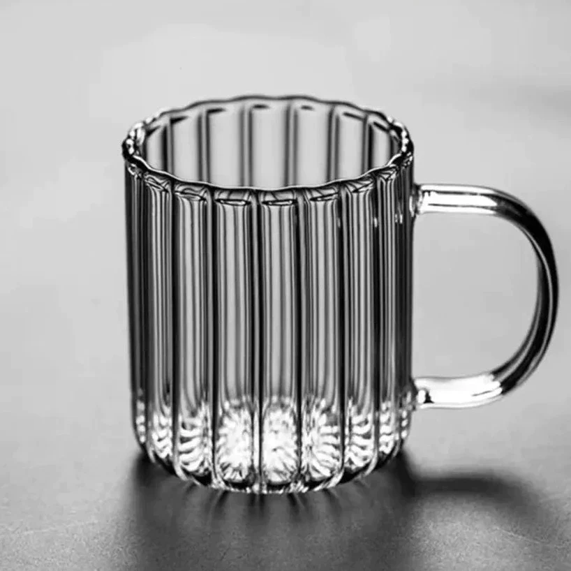 Masdio Handcrafted Glass Ruffle Mugs Masdio