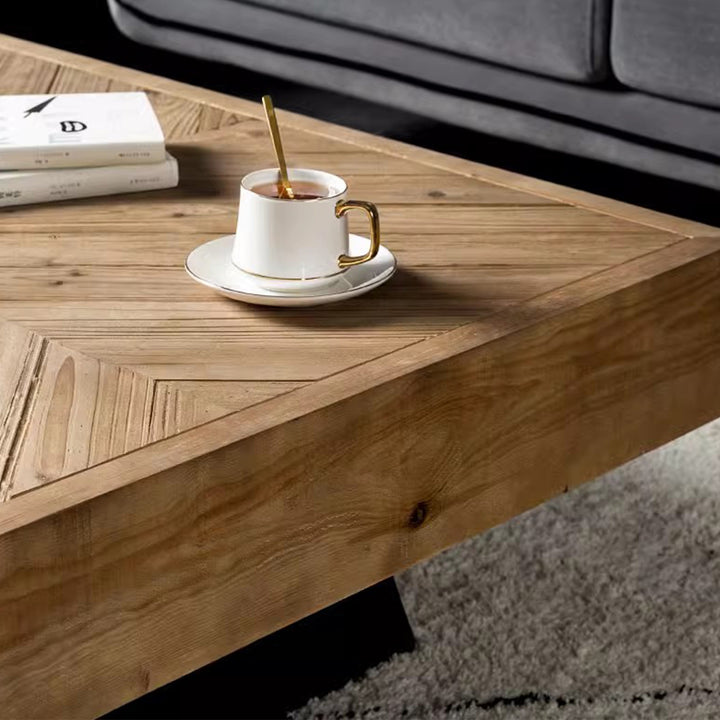 MAS-1251 Masdio Handcrafted Italy Pinewood Coffee Table Present Them