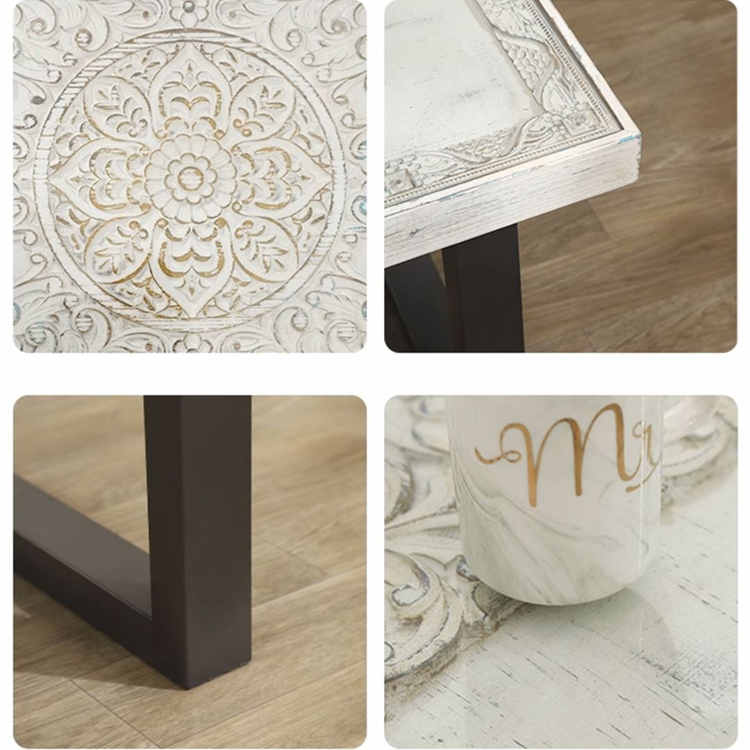 Handcrafted Solid Wood Accent Coffee Table Present Them