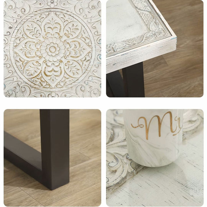 Handcrafted Solid Wood Accent Coffee Table Present Them
