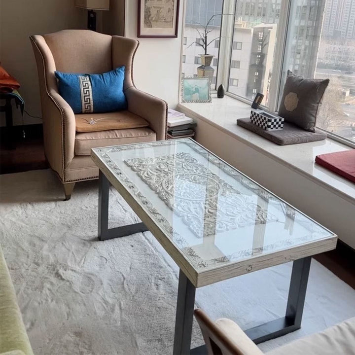 Handcrafted Solid Wood Accent Coffee Table Present Them